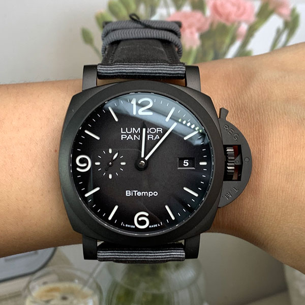 【VS製 パネライコピー】  ルミノール ドゥエ PAM1467 Luminor BiTempo Titanium DLC 安心できる通販ストア